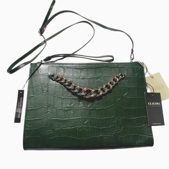Claudia Firenze Handbags - Claudia Firenze Green Crossbody Bag